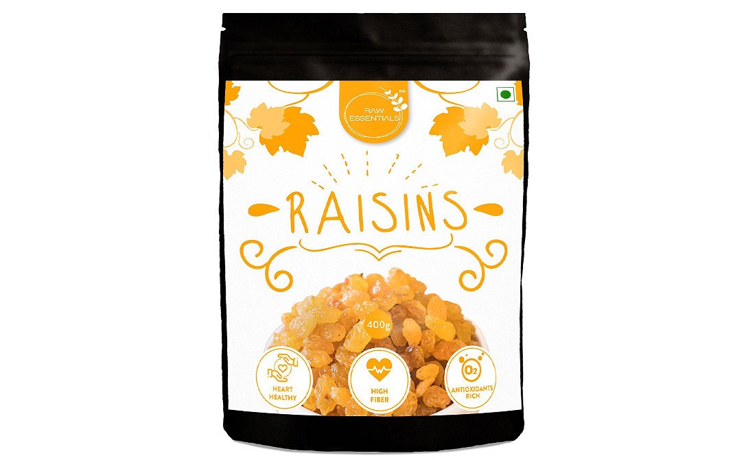 Raw Essentials Raisins    Pack  400 grams